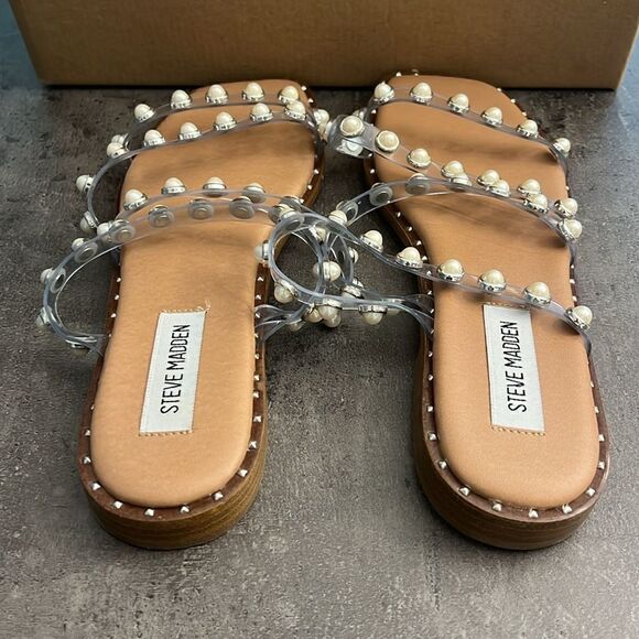 New Steve Madden Skyler flat sandals 7 - Picture 3 of 6
